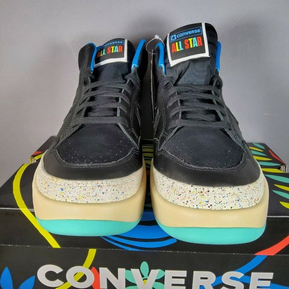 Converse Weapon CX High Peace & Unity Shoes Sneakers Black Cream 172194C Size 10 - Picture 5 of 7